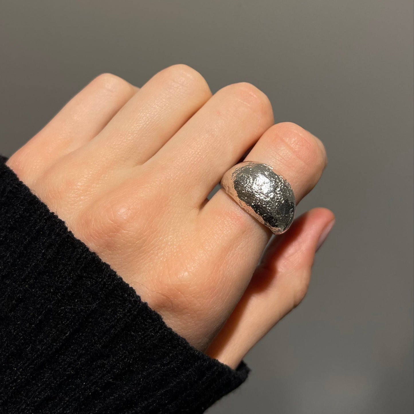 Chunky Sterling Silver Dome Ring