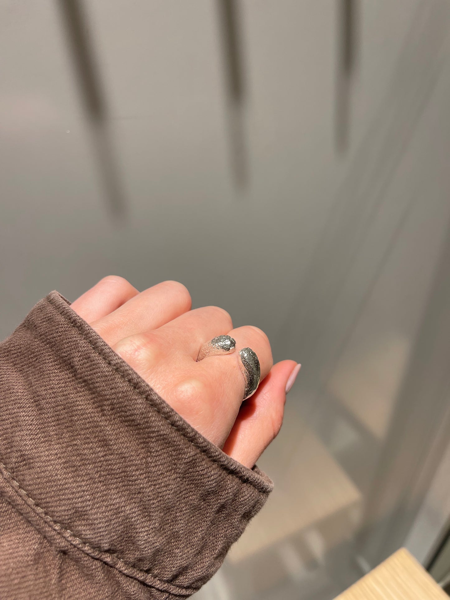 Chunky Open Sterling Silver Ring