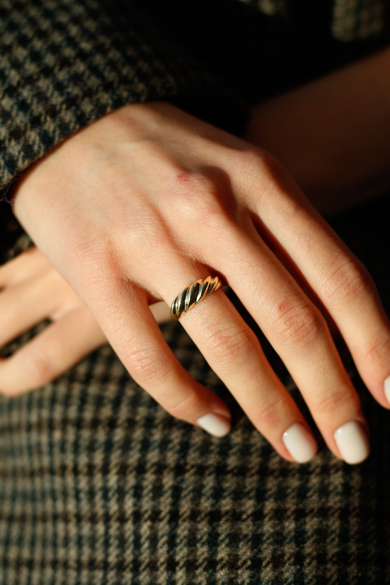 Twist Vintage Dainty Ring