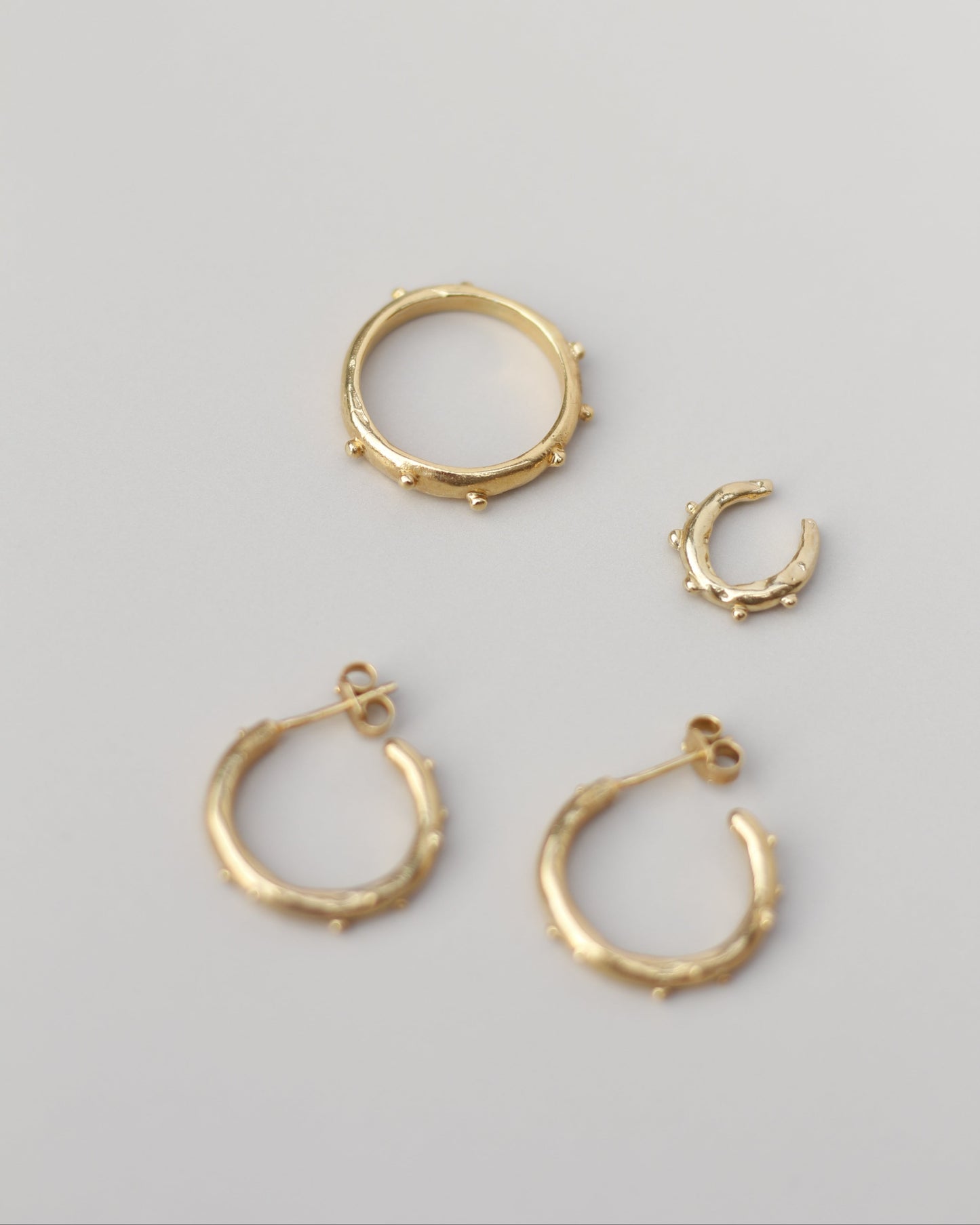 Bubbly Stacker Ring Gold (Chunky)