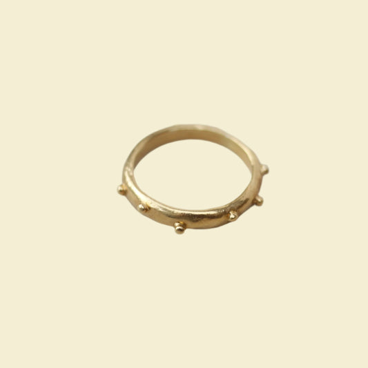 Bubbly Stacker Ring Gold (Chunky)