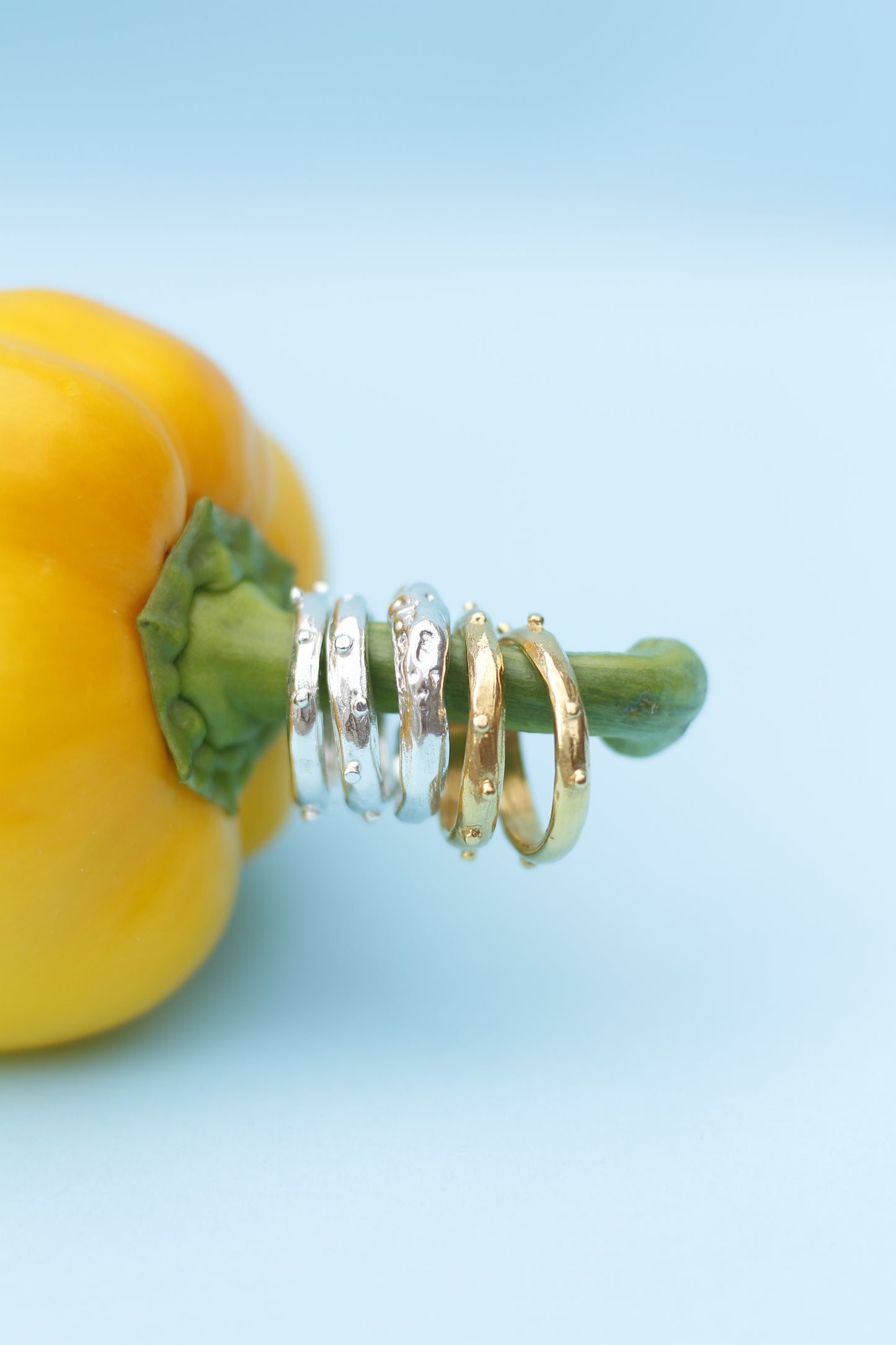 Bubbly Stacker Ring Gold (Chunky)