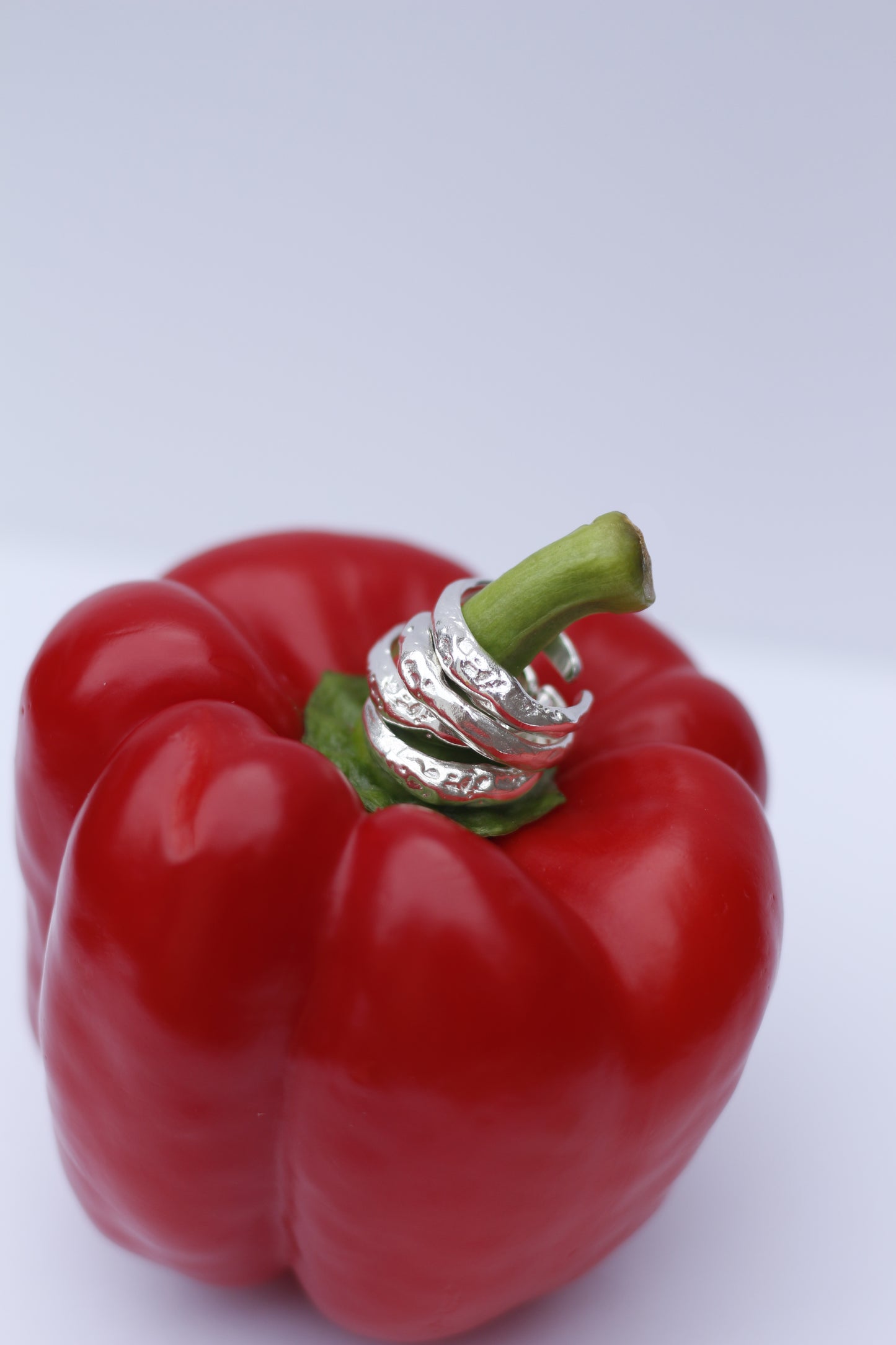 Irregular Adjustable Silver Band Ring (Chunky)