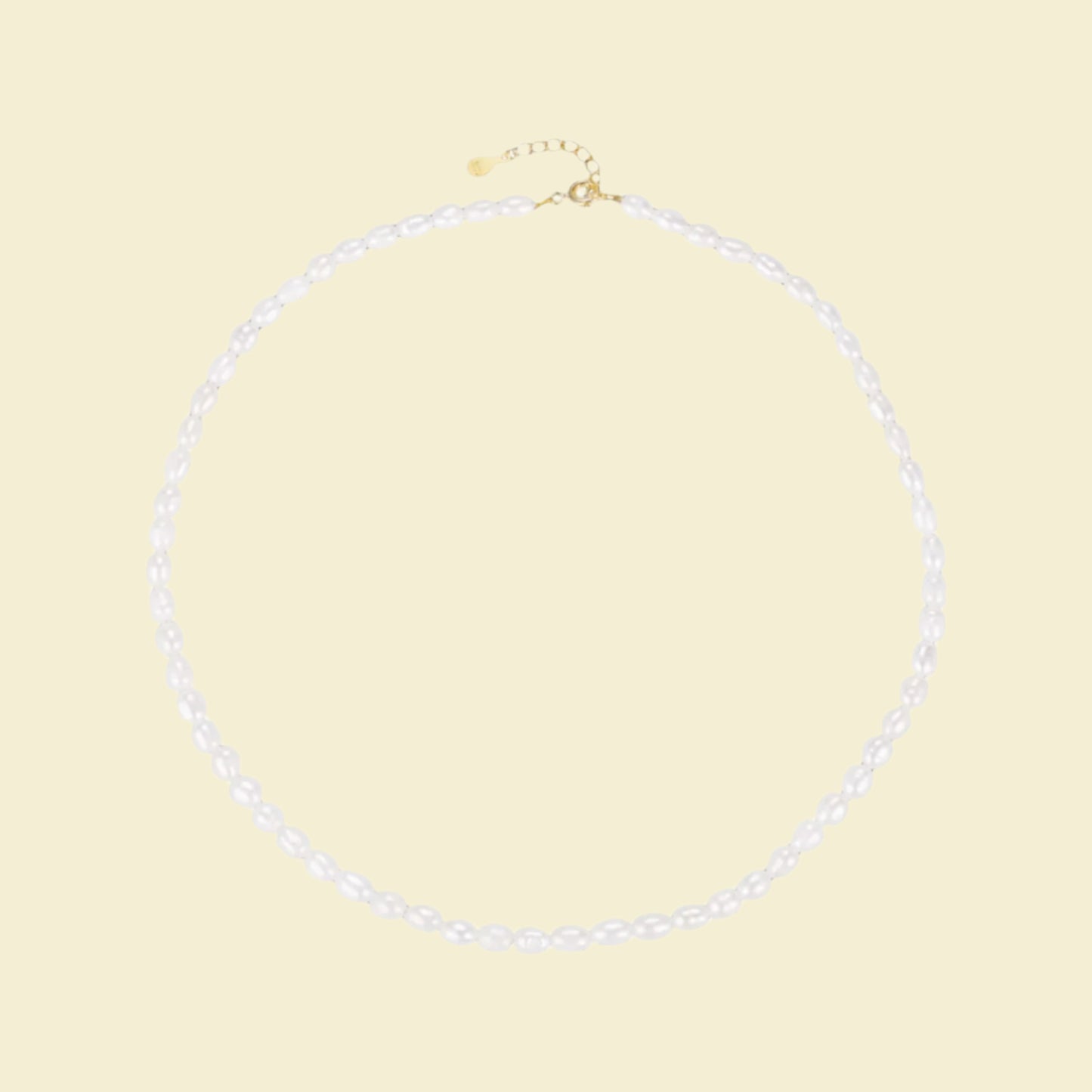 Mid Size Natural Pearl Necklace