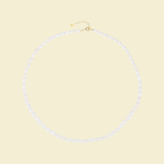 Mid Size Natural Pearl Necklace