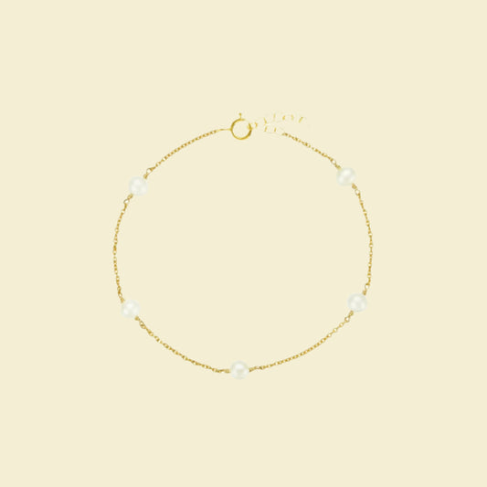 Pearl Station Chain Bracelet