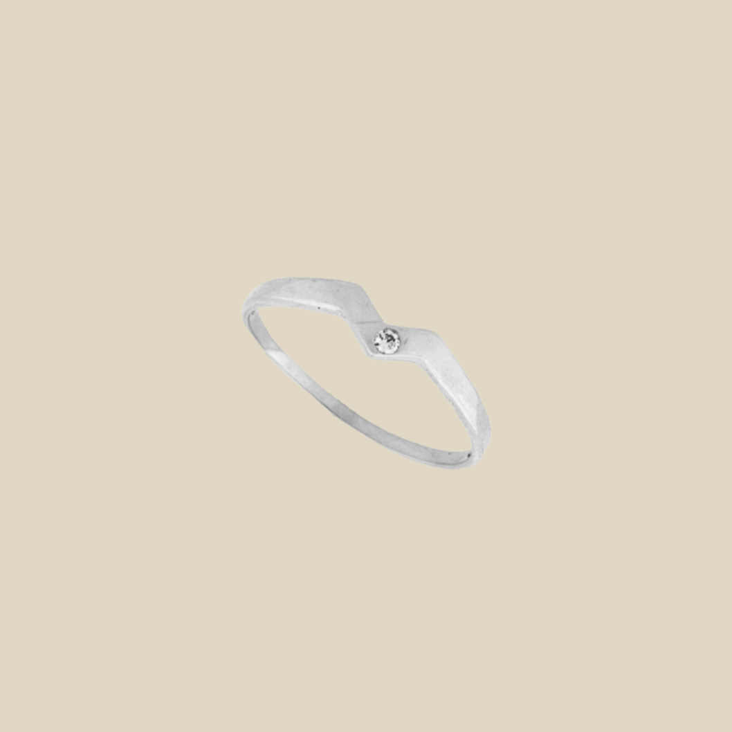 Tiny Wave Dainty Ring