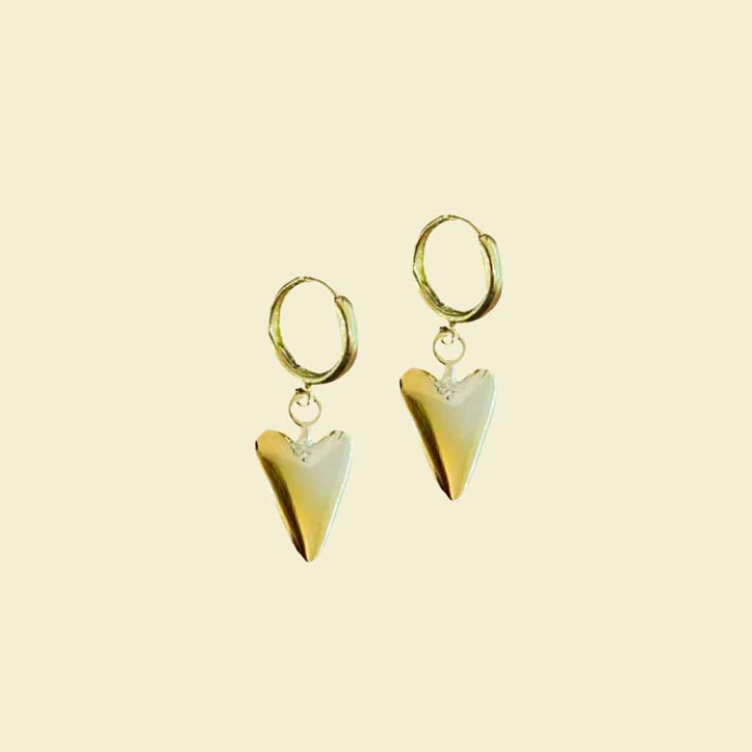 Vintage Inspired Heart Earrings