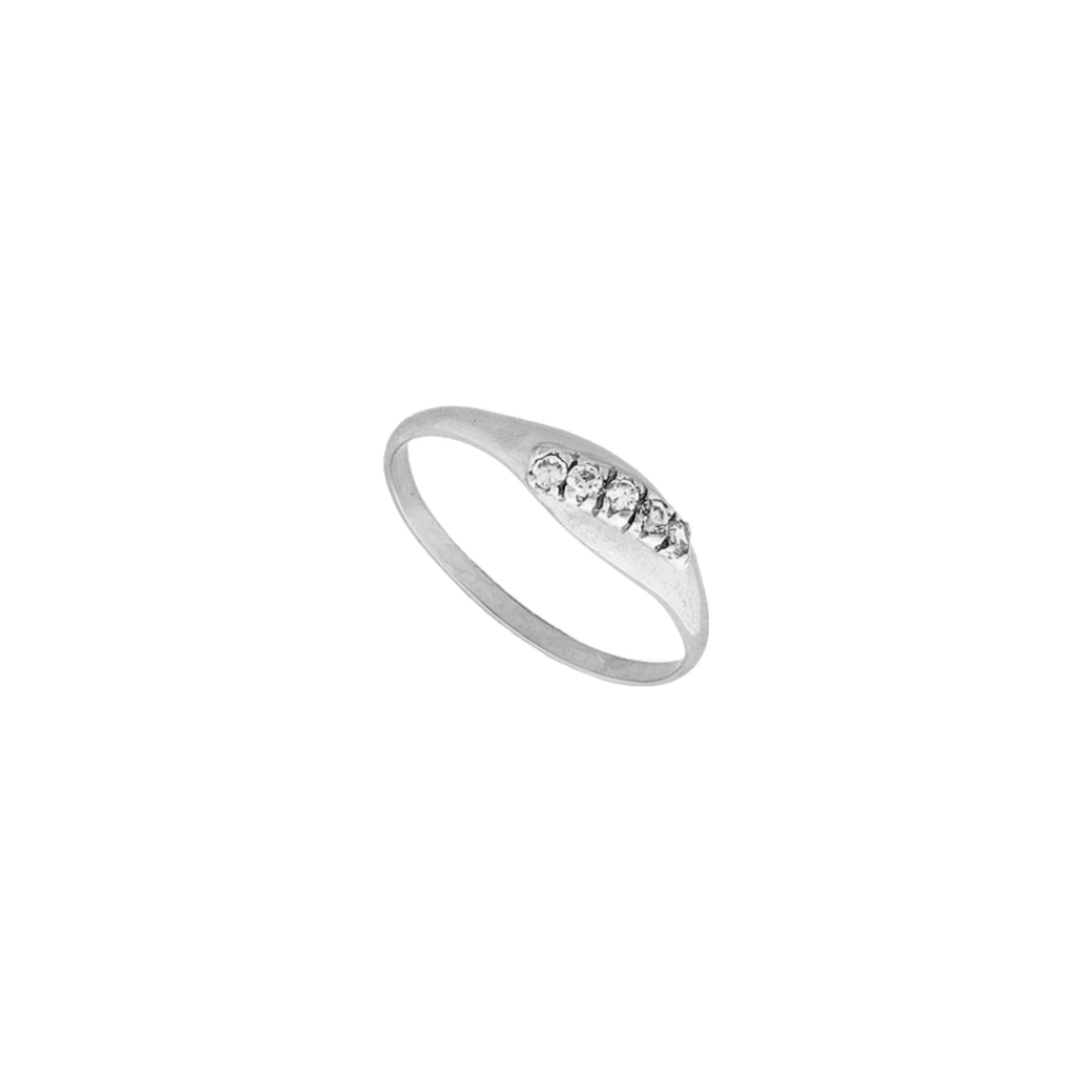 Oyster Slim Signet Dainty Ring