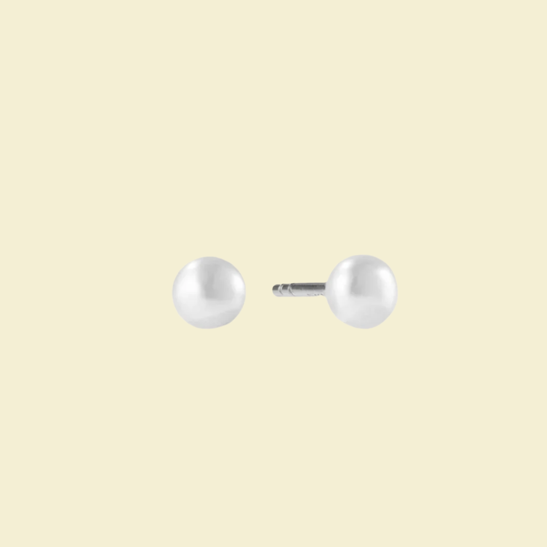Natural Pearl Stud Earrings