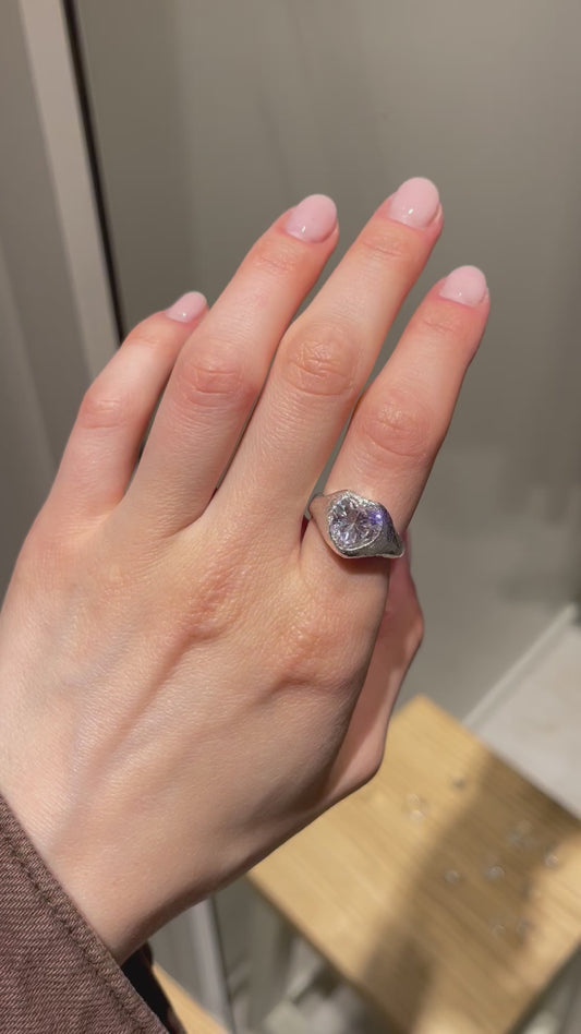 Chunky Big Heart Ring