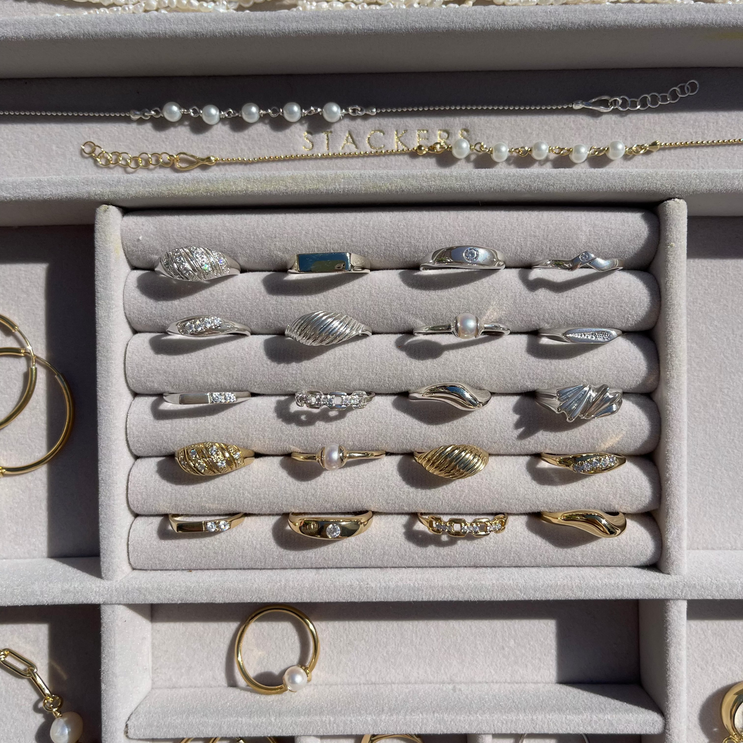 Pinkie Signet Dainty Ring Sterling Silver