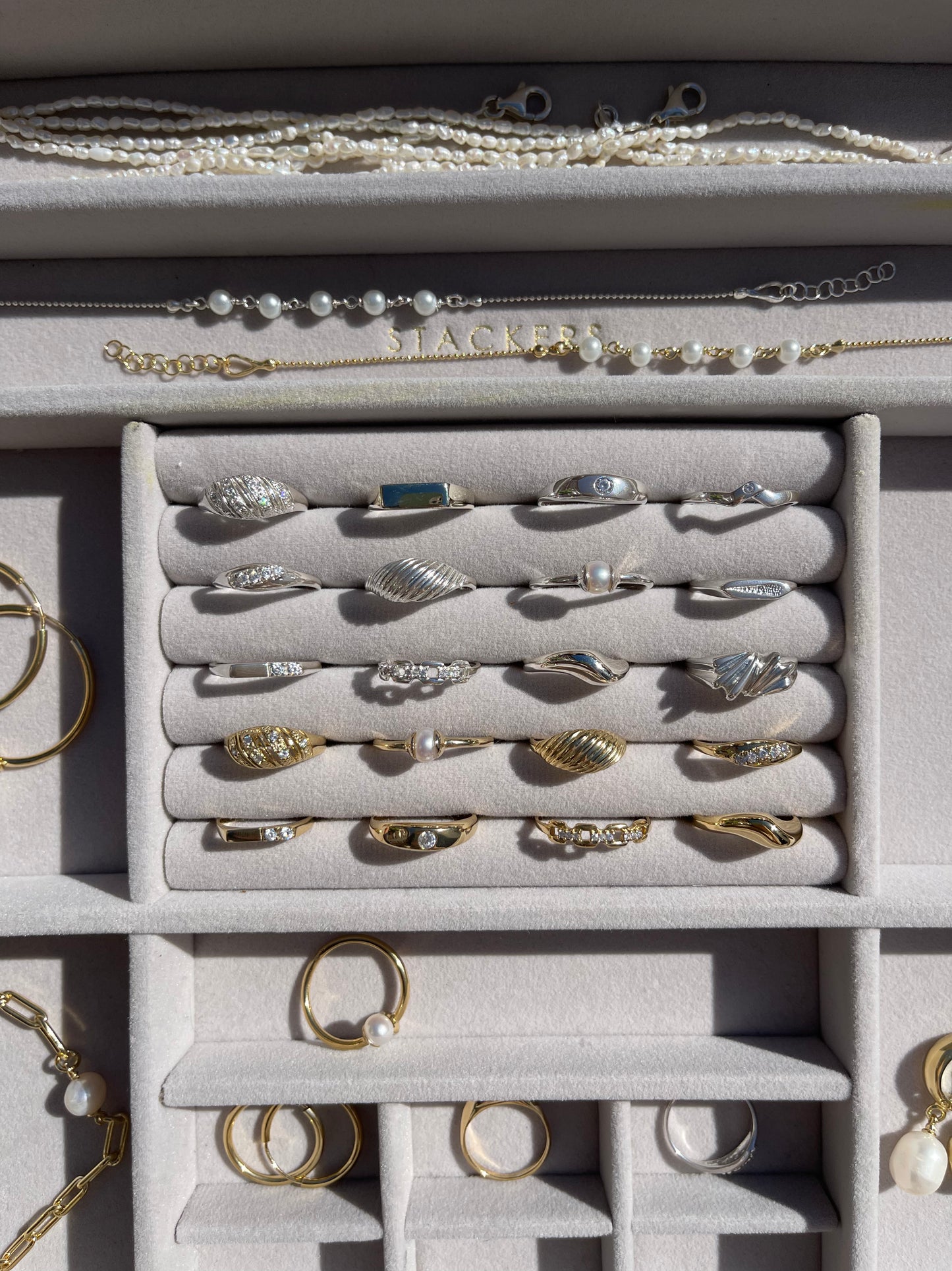 Shiny Twist Statement Dainty Ring Sterling Silver