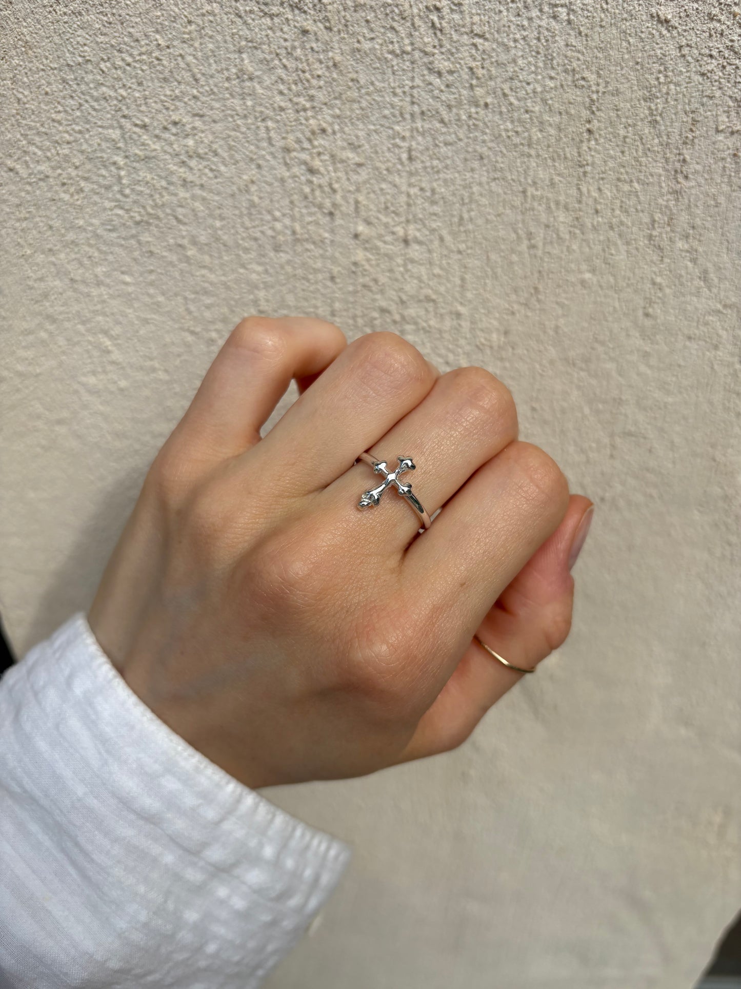 Cross Sterling Silver Ring