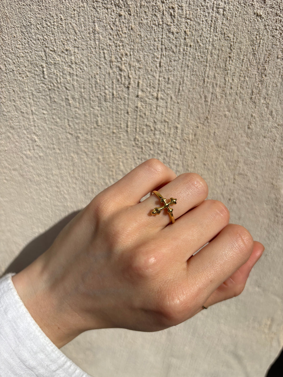 Cross Sterling Silver Ring