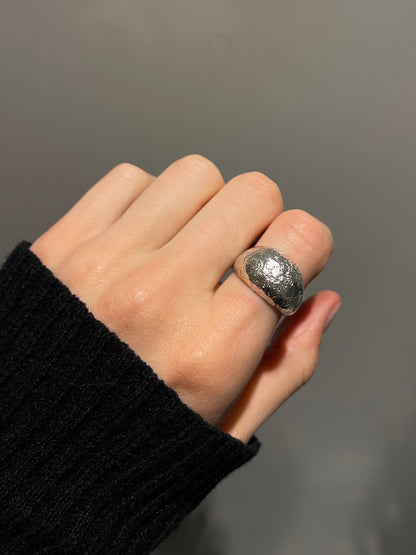 Chunky Sterling Silver Dome Ring