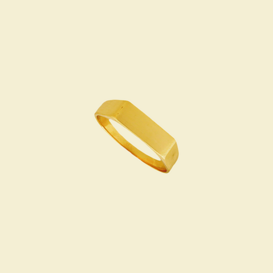Pinkie Signet Dainty Ring Sterling Silver