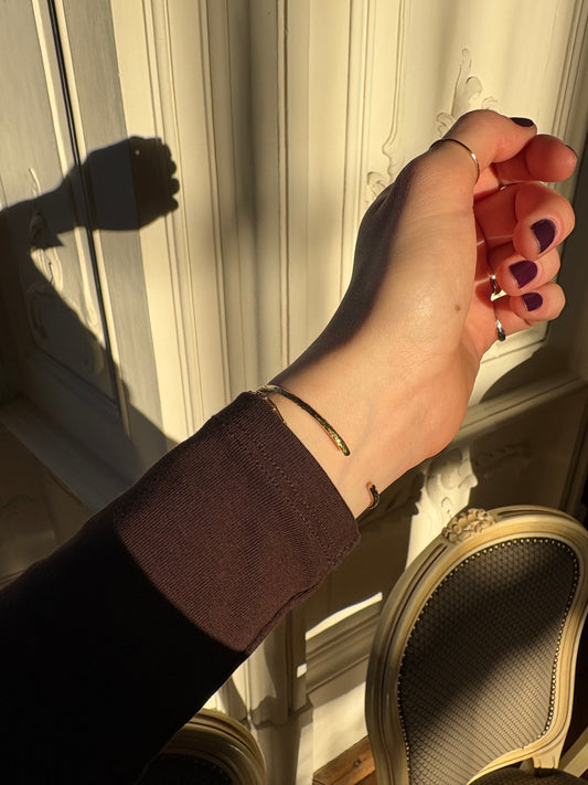 Hammered Bangle Bracelet