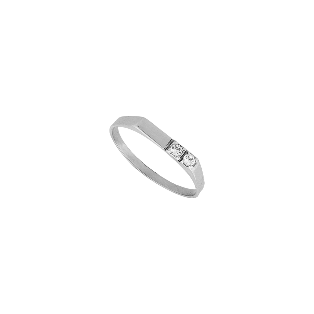 Signet Ring with Zirconia