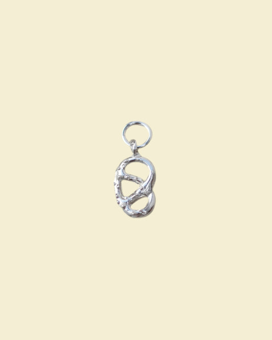 Handmade Pretzel Charm Pendant Necklace