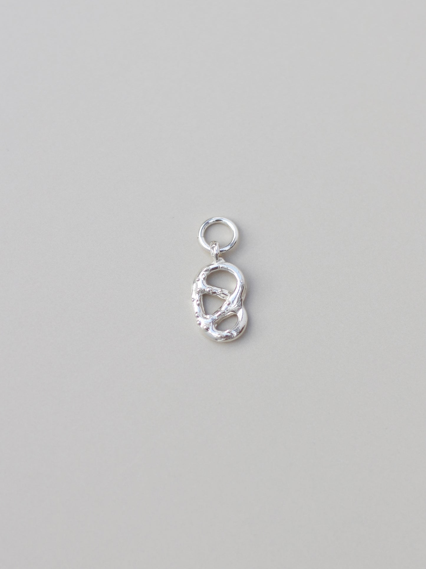 Handmade Pretzel Charm Pendant Necklace