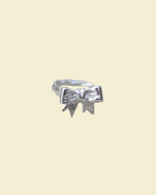 Handmade Bow Ring Adjustable (Chunky)