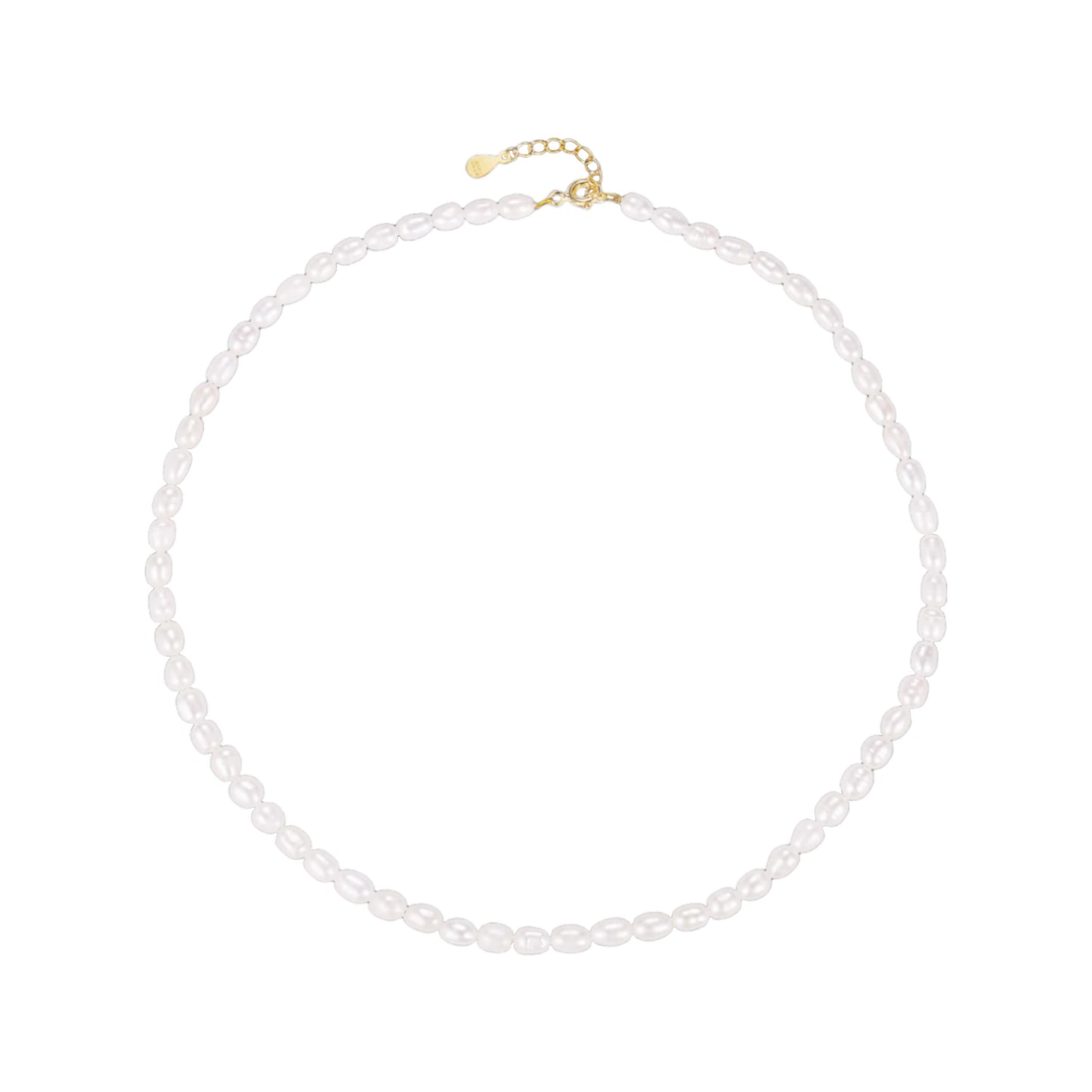 Mid Size Natural Pearl Necklace