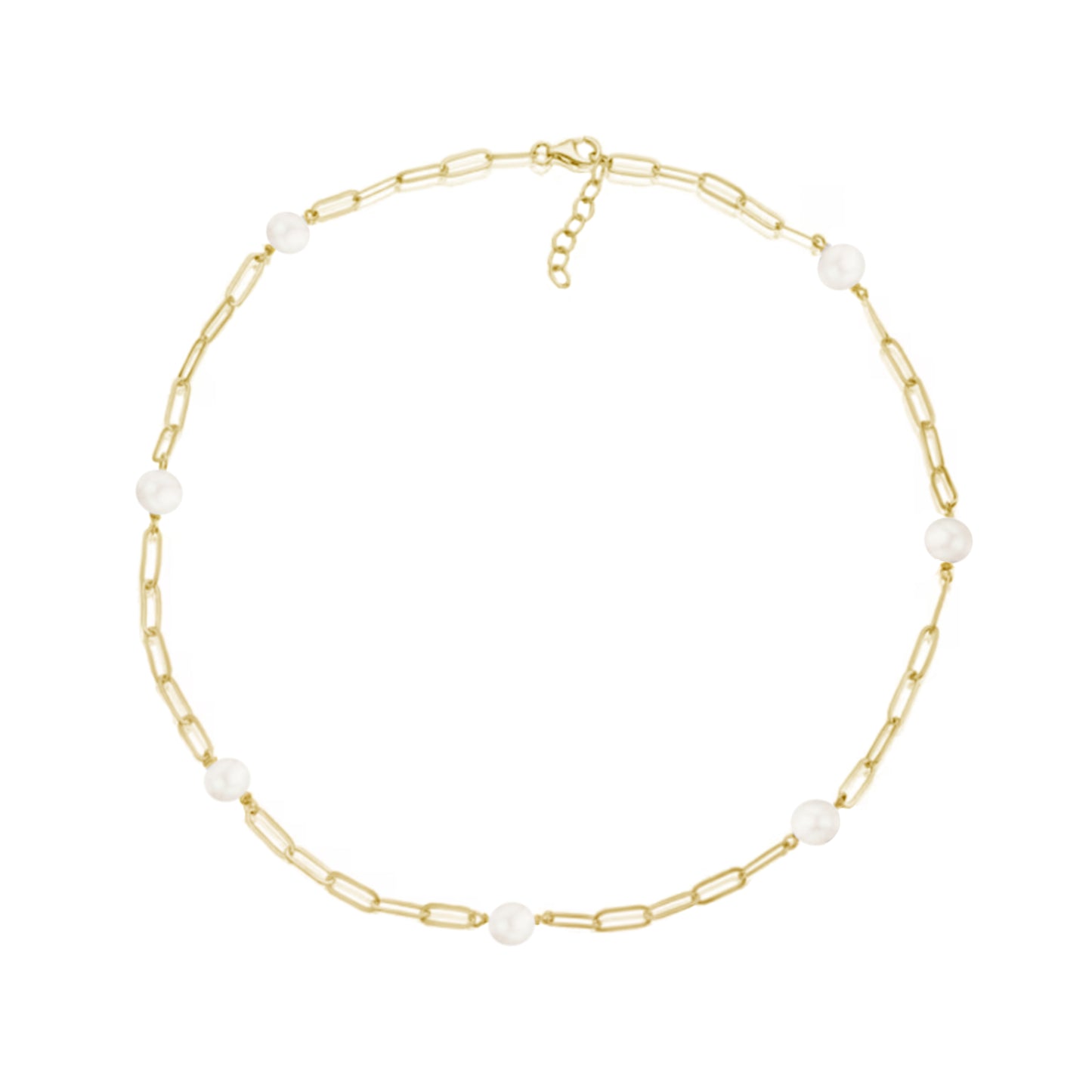 Pearl Link Chain Necklace