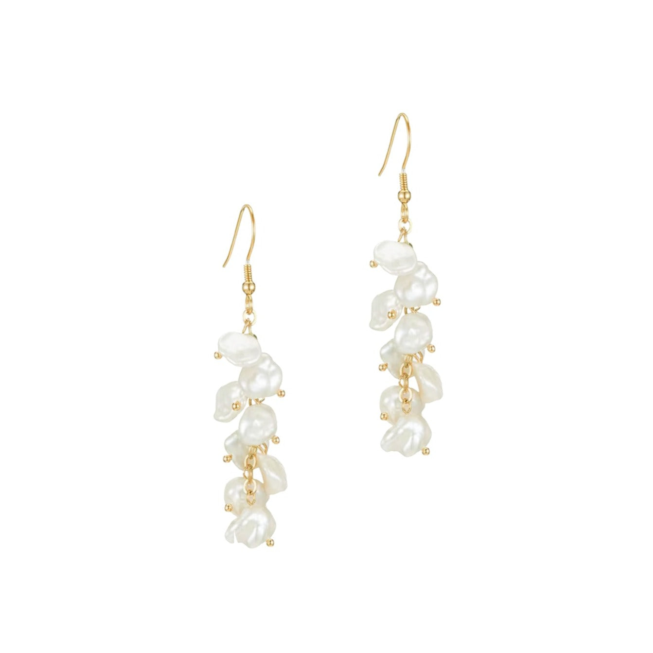 Keshi Pearl Dangle Earrings