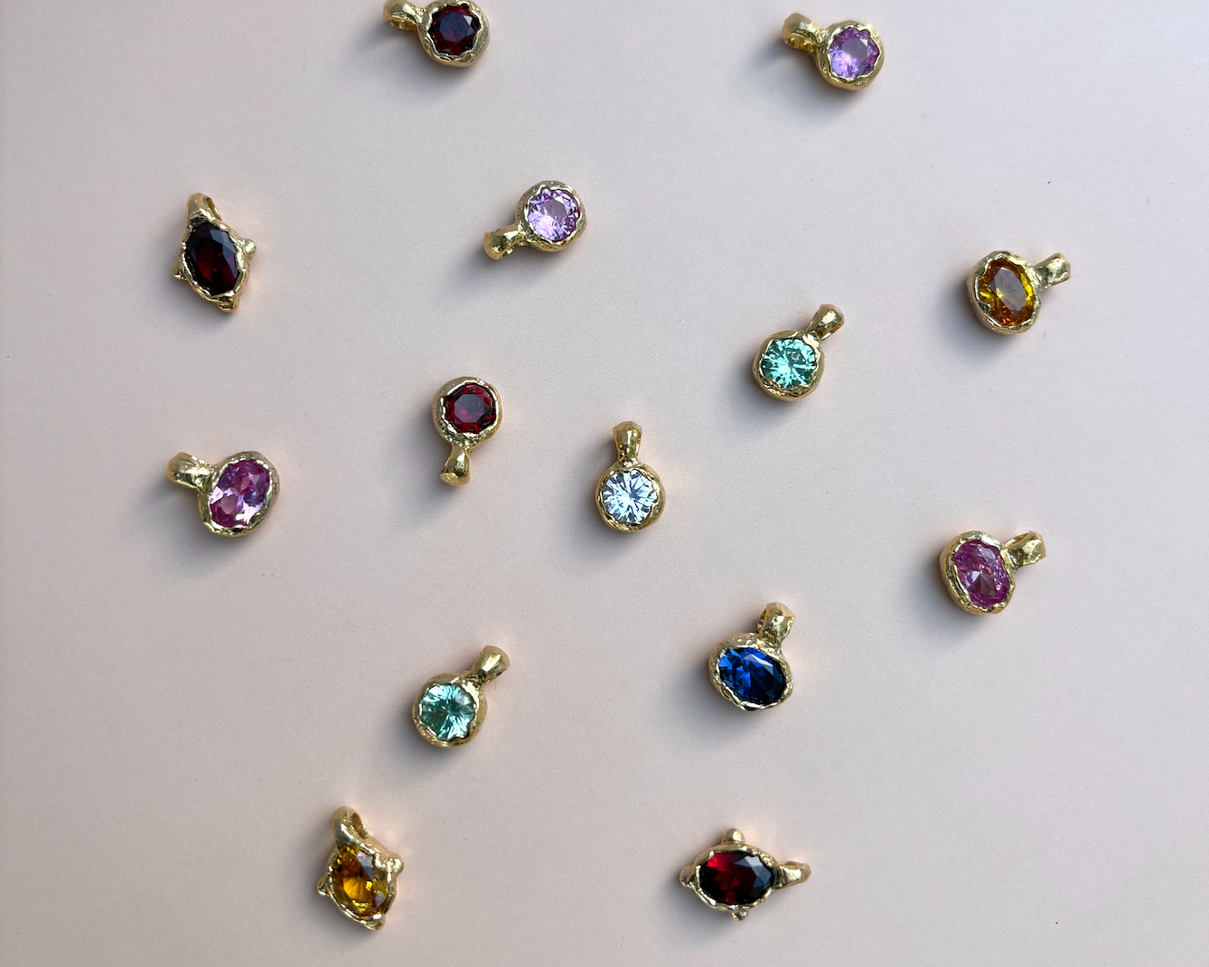 Pink Lab-Grown Sapphire Pendant Silver Necklace