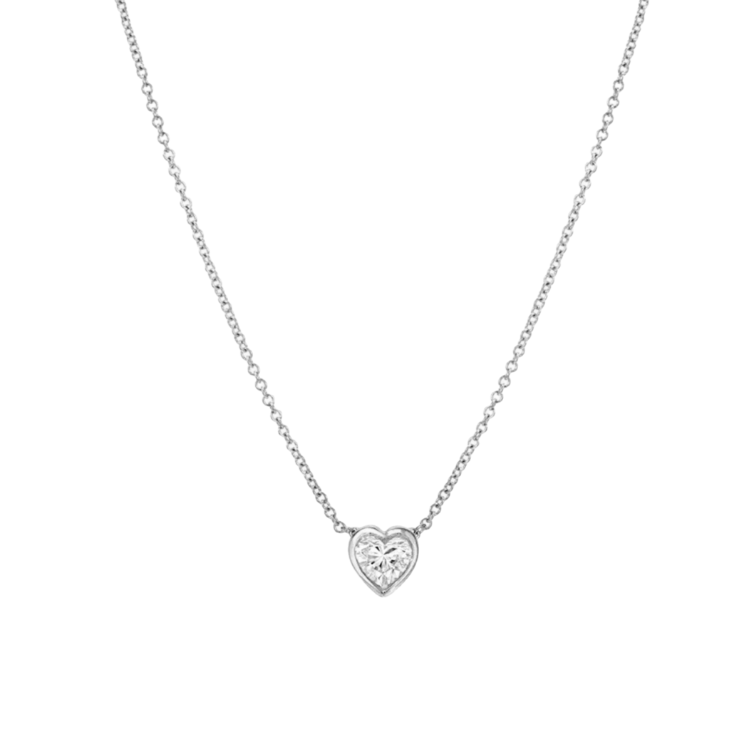 Heart Necklace with Cubic Zirconia