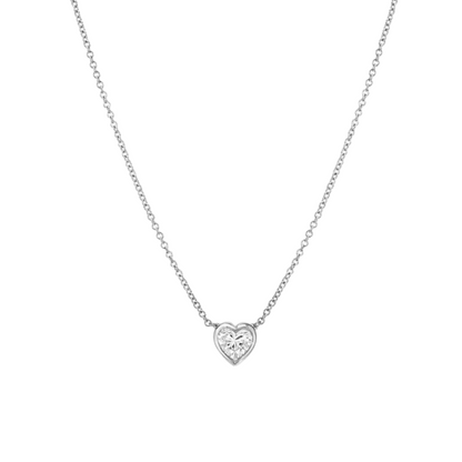 Heart Necklace with Cubic Zirconia