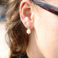 Drop Pearl Earrings Gold